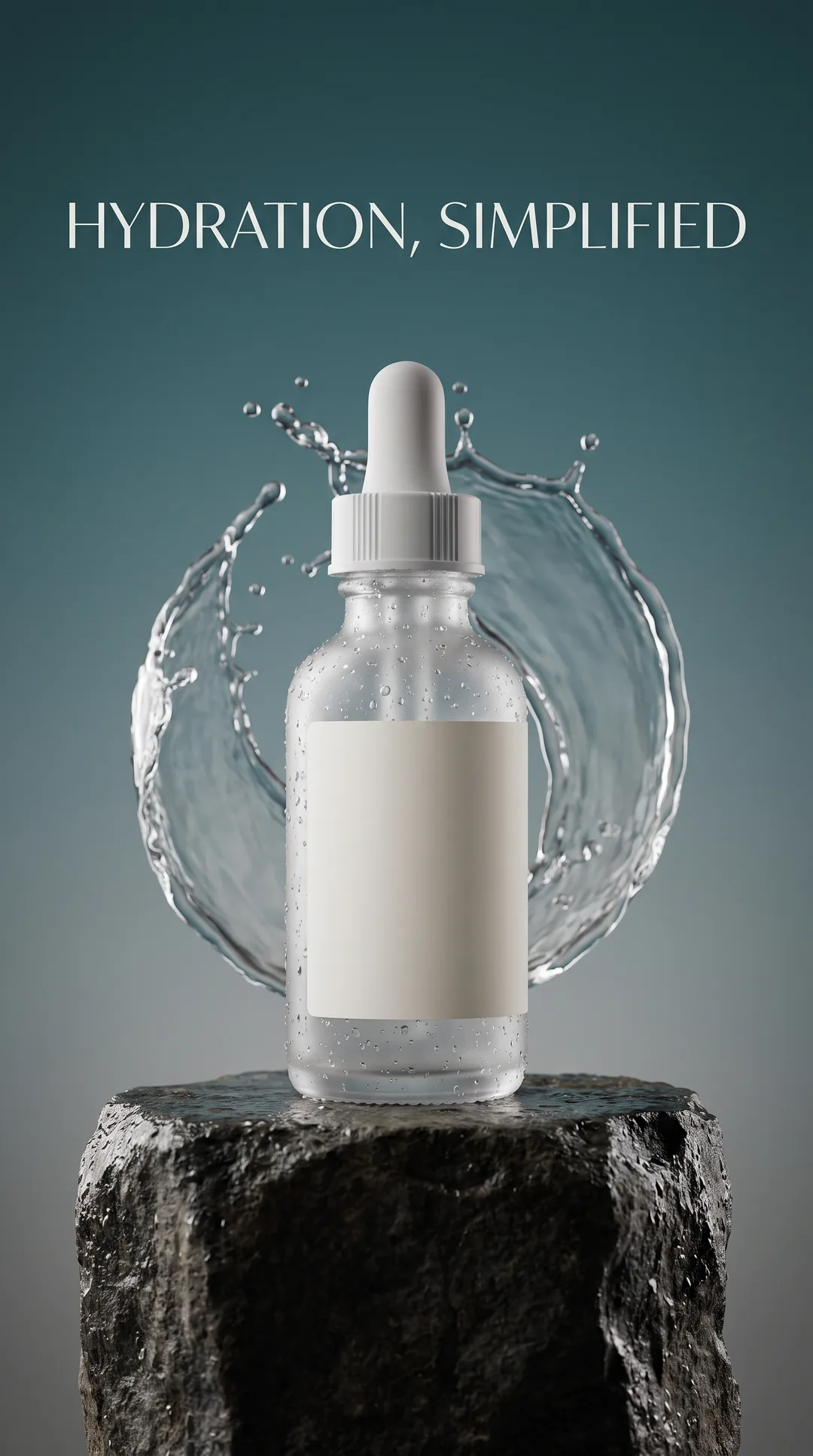 Demo ad static creative for a fictional hydration product.