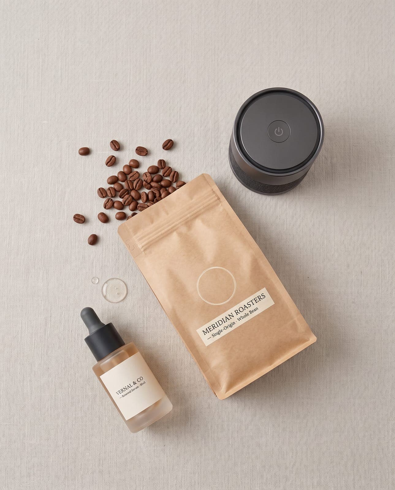 Fictional product family flat lay